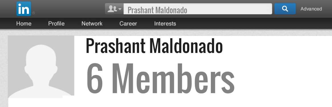 Prashant Maldonado linkedin profile