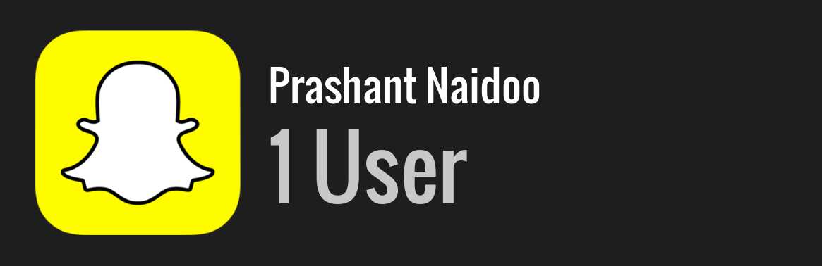 Prashant Naidoo snapchat