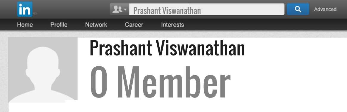 Prashant Viswanathan linkedin profile