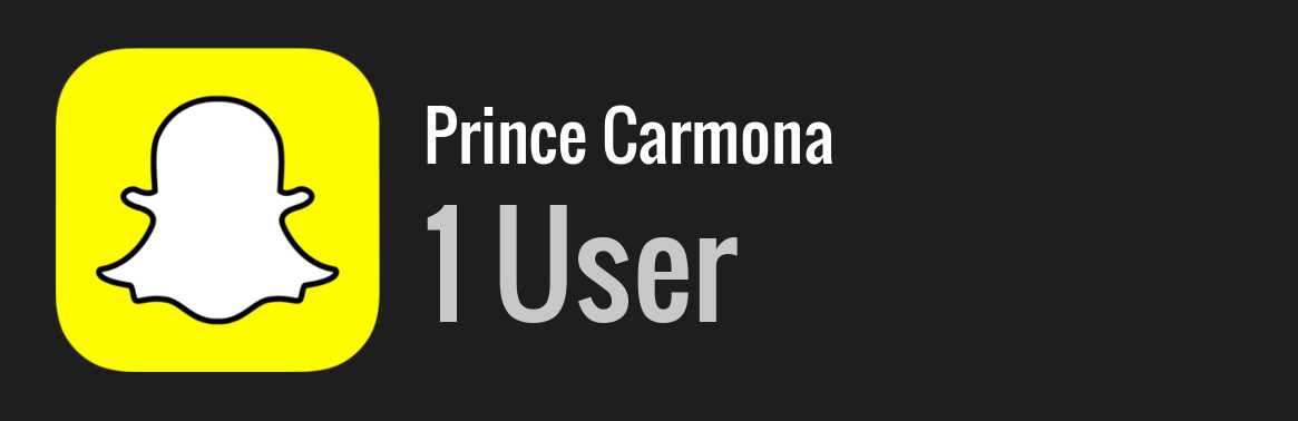 Prince Carmona snapchat