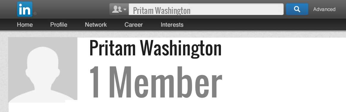 Pritam Washington linkedin profile