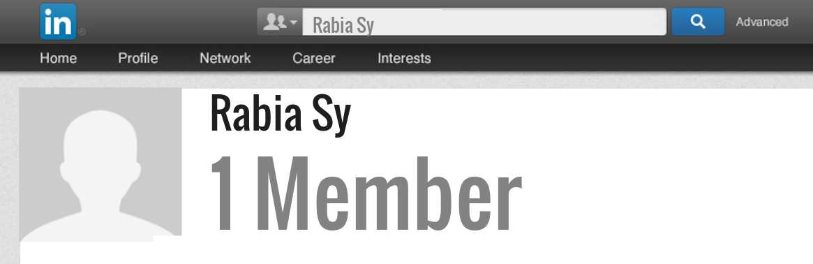 Rabia Sy linkedin profile