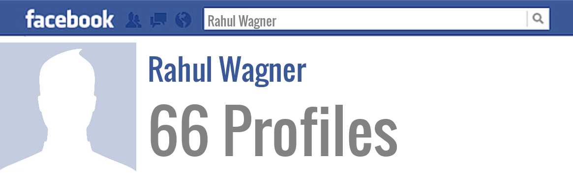 Rahul Wagner facebook profiles