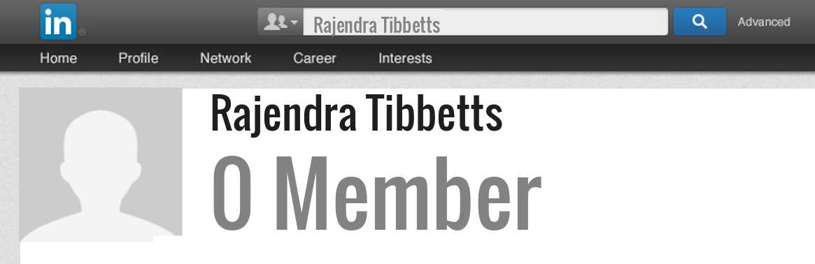 Rajendra Tibbetts linkedin profile