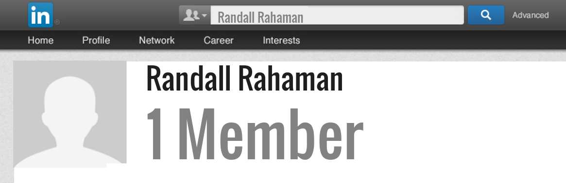 Randall Rahaman linkedin profile
