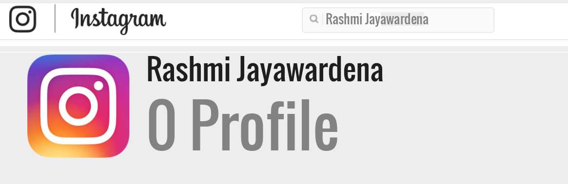 Rashmi Jayawardena instagram account