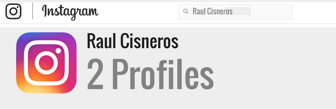 Raul Cisneros instagram account