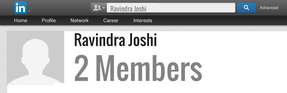 Ravindra Joshi linkedin profile