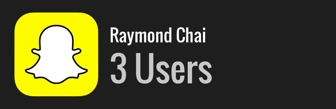 Raymond Chai snapchat
