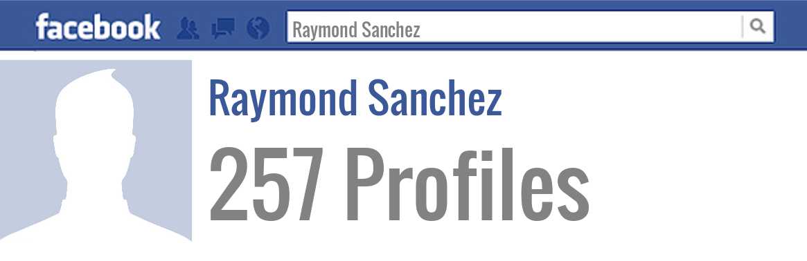 Raymond Sanchez facebook profiles