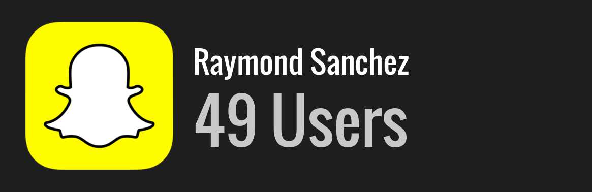 Raymond Sanchez snapchat
