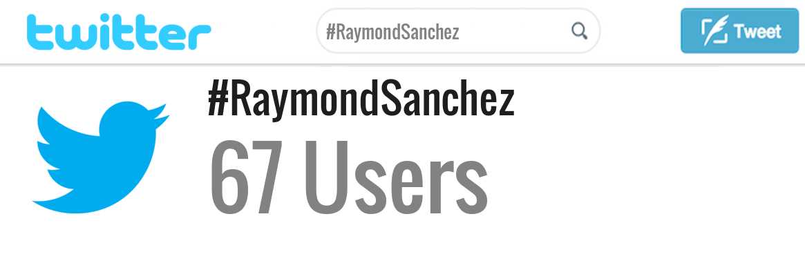Raymond Sanchez twitter account