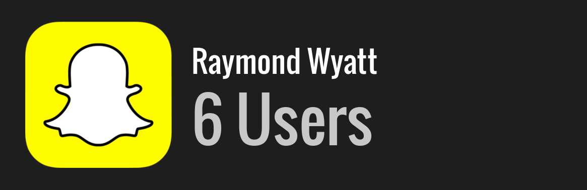 Raymond Wyatt snapchat
