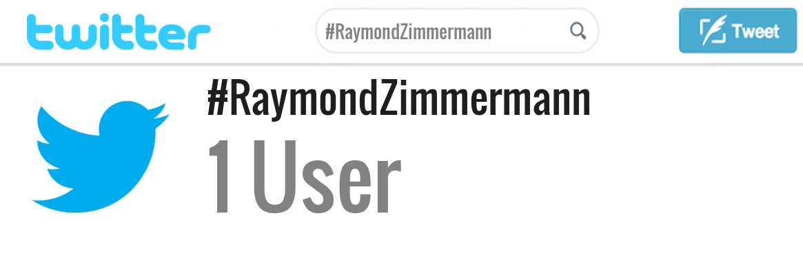Raymond Zimmermann twitter account