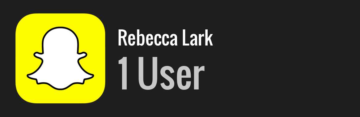 Rebecca Lark snapchat