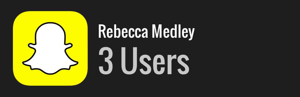 Rebecca Medley snapchat
