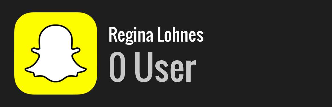Regina Lohnes snapchat