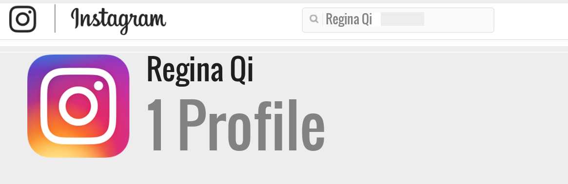 Regina Qi instagram account