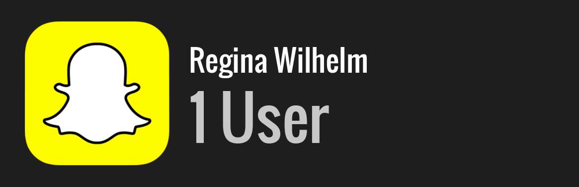 Regina Wilhelm snapchat