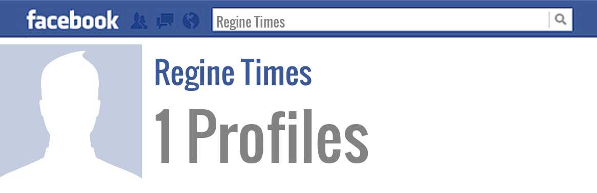 Regine Times facebook profiles