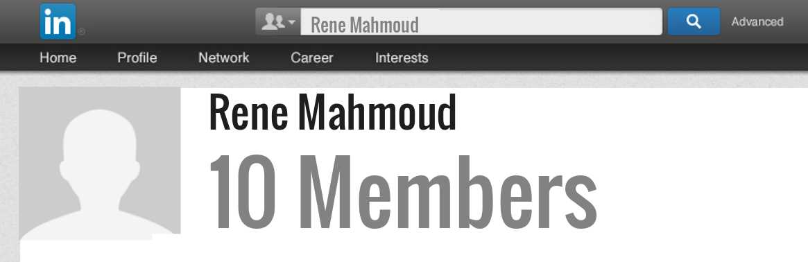 Rene Mahmoud linkedin profile