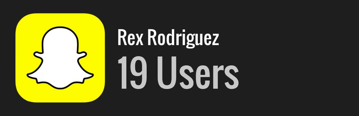Rex Rodriguez snapchat