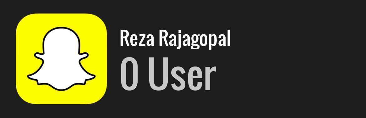 Reza Rajagopal snapchat