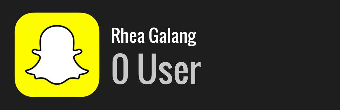 Rhea Galang snapchat