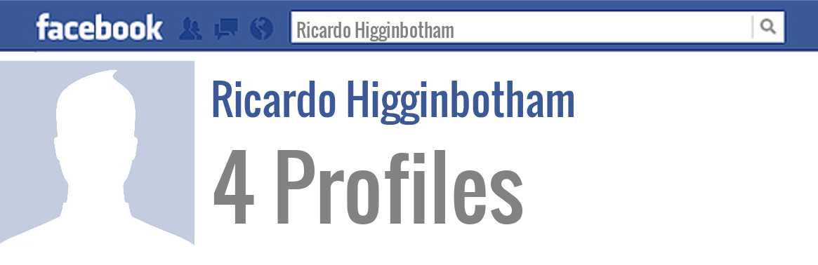 Ricardo Higginbotham facebook profiles