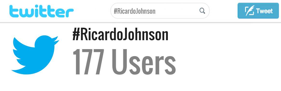 Ricardo Johnson twitter account