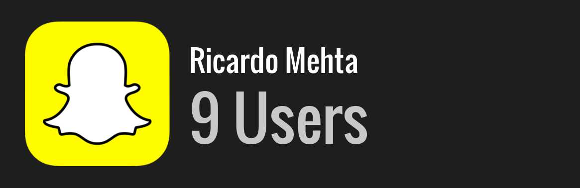 Ricardo Mehta snapchat