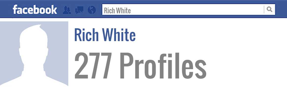 Rich White facebook profiles
