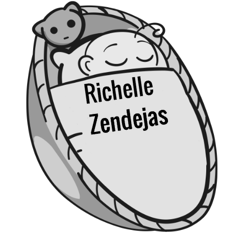 Richelle Zendejas sleeping baby