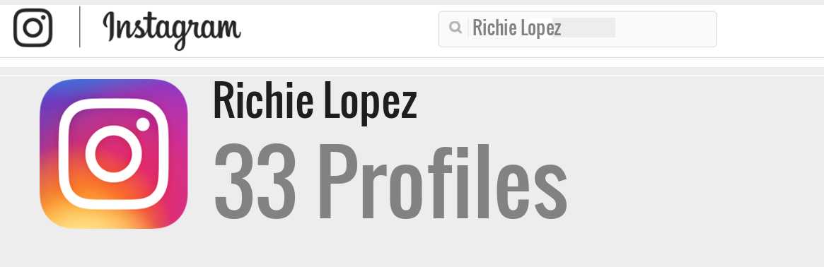 Richie Lopez instagram account