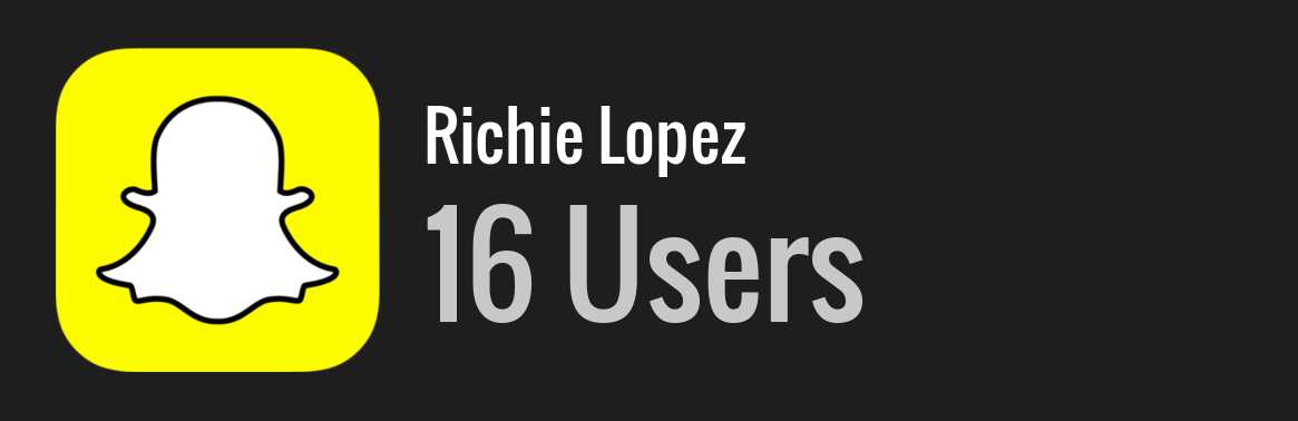 Richie Lopez snapchat