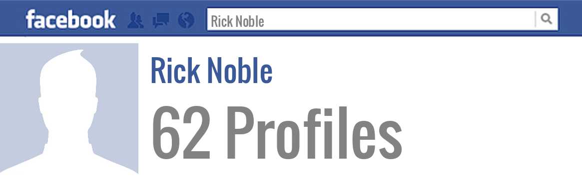 Rick Noble facebook profiles
