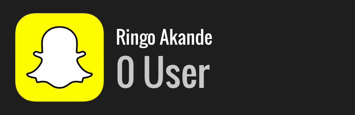 Ringo Akande snapchat