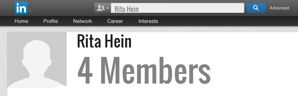 Rita Hein linkedin profile