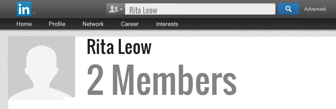 Rita Leow linkedin profile
