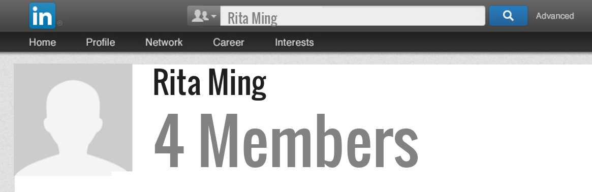 Rita Ming linkedin profile