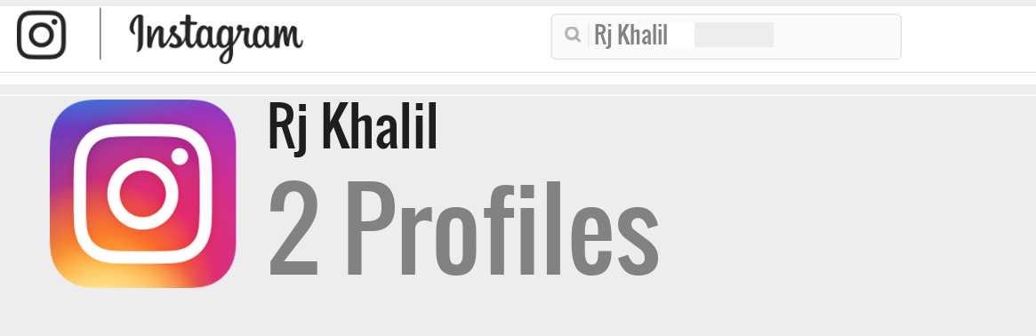 Rj Khalil instagram account