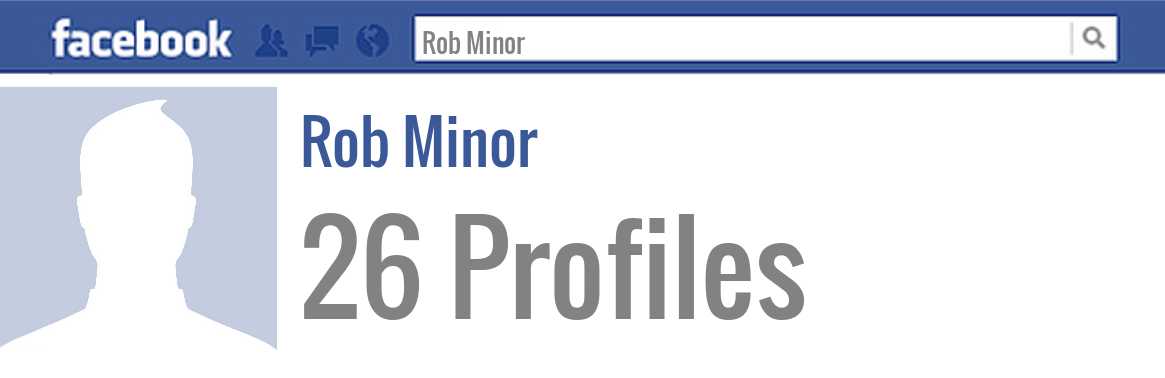 Rob Minor facebook profiles