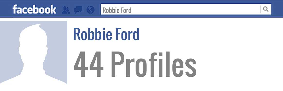 Robbie Ford facebook profiles
