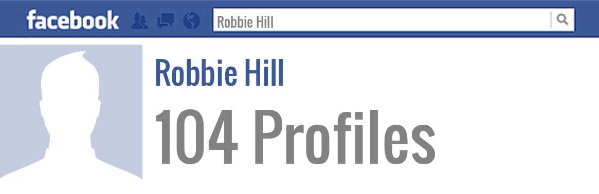 Robbie Hill facebook profiles