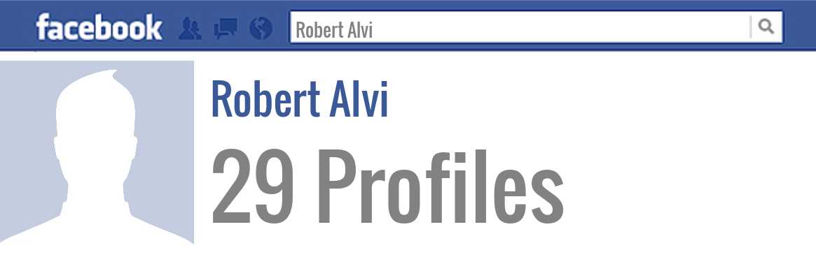 Robert Alvi facebook profiles