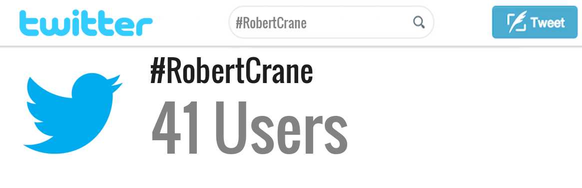 Robert Crane twitter account