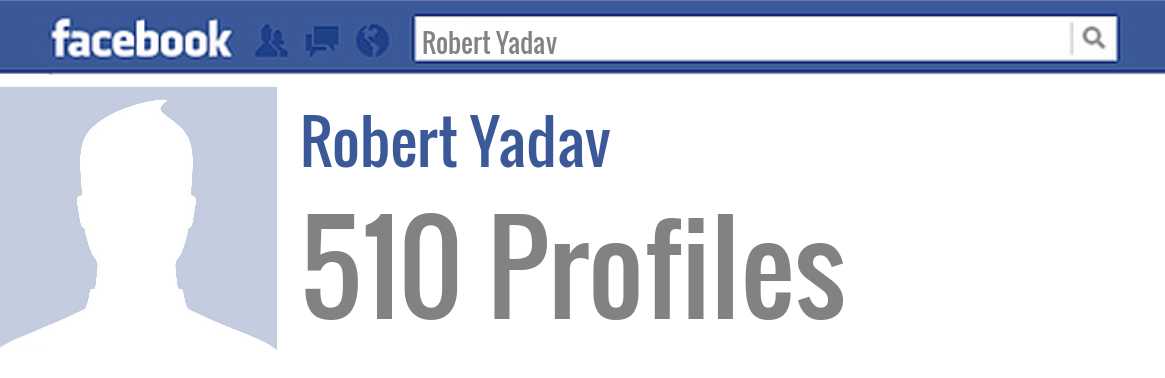 Robert Yadav facebook profiles