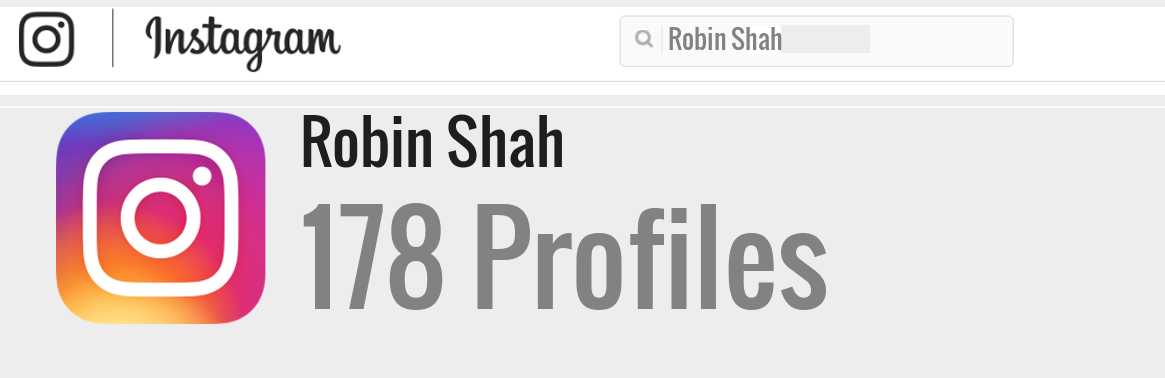 Robin Shah instagram account