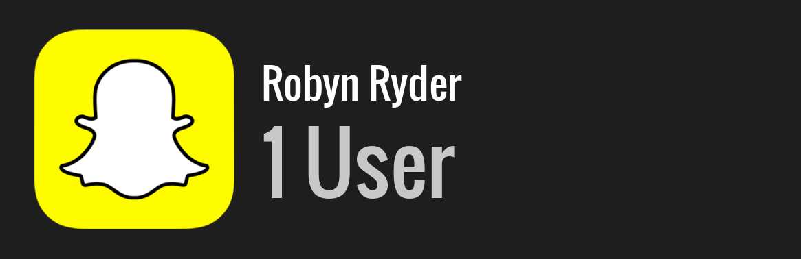 Robyn Ryder snapchat