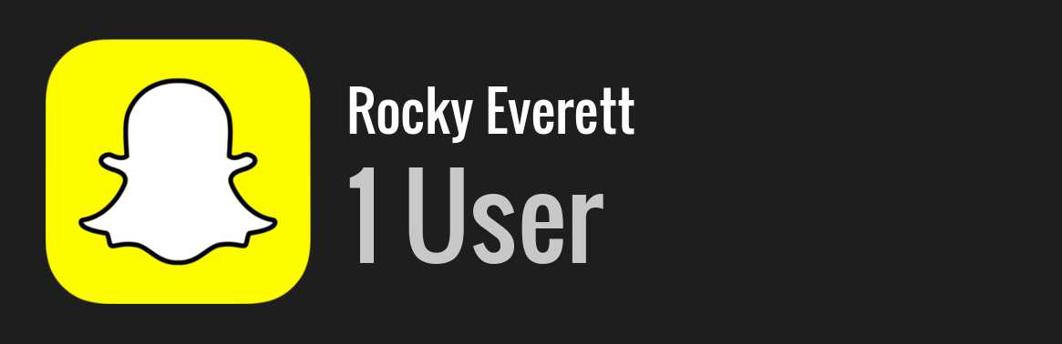 Rocky Everett snapchat